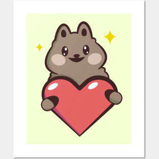 cute quokka Posters and Art